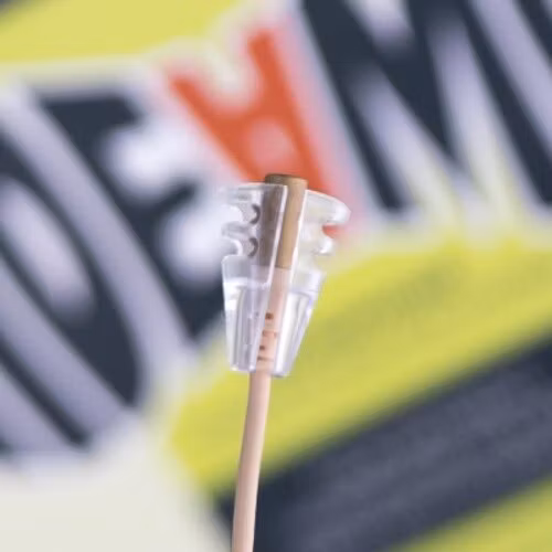 DPA6060/6061 and Sennheiser MKE1, single piece, T-shirt-holder, Transparent