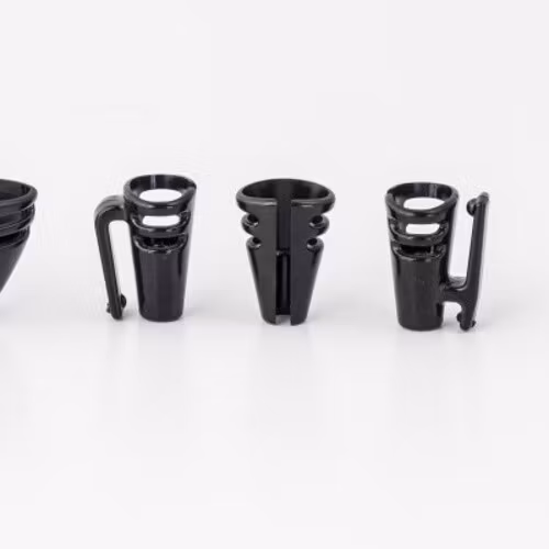 DPA6060/6061 and Sennheiser MKE1, 4 different holders in case, Black