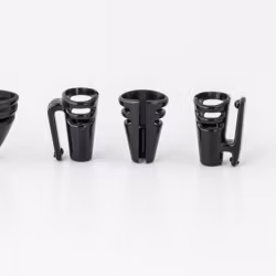DPA6060/6061 and Sennheiser MKE1, 4 different holders in case, Black
