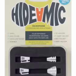 DPA6060/6061 and Sennheiser MKE1, 4 different holders in case, White