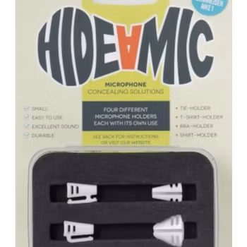DPA6060/6061 and Sennheiser MKE1, 4 different holders in case, White