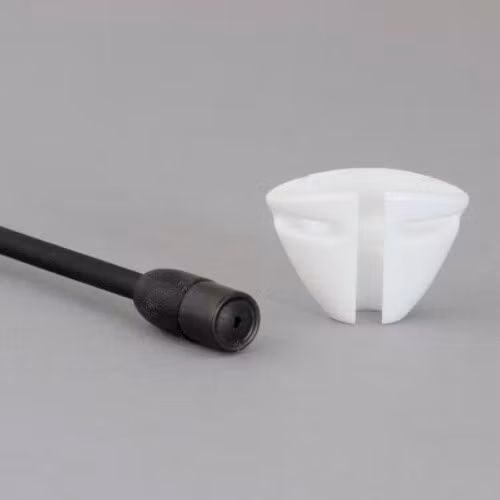 Sennheiser MKE2, single piece, Tie-holder, white