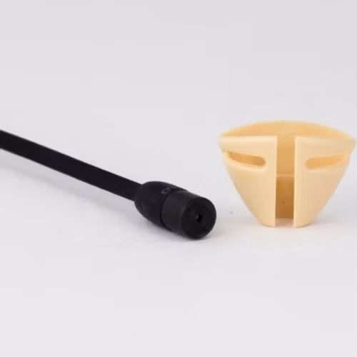 Sennheiser MKE2, single piece, Tie-holder, beige