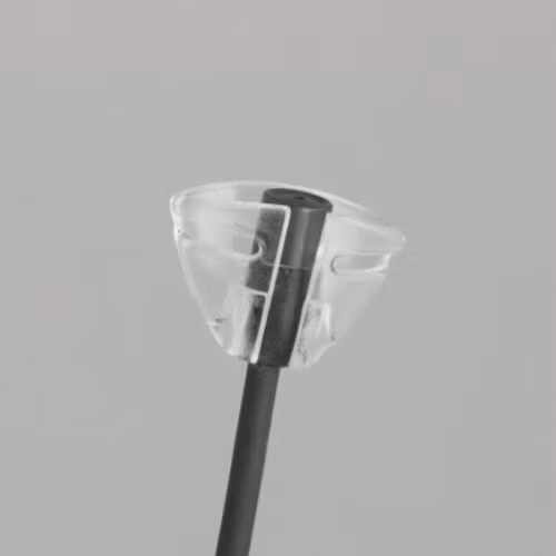 Sennheiser MKE2, single piece, Tie-holder, transparent