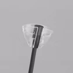 Sennheiser MKE2, single piece, Tie-holder, transparent