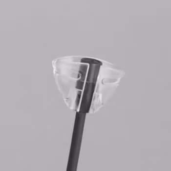 Sennheiser MKE2, single piece, Tie-holder, transparent