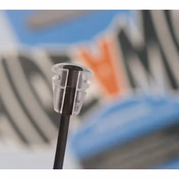 Sennheiser MKE2, single piece, T-shirt-holder, transparent