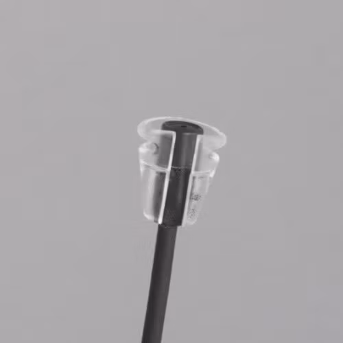 Sennheiser MKE2, single piece, T-shirt-holder, transparent