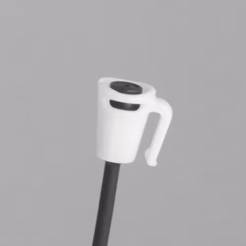 Sennheiser MKE2, single piece, Bra-holder, white