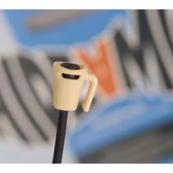 Sennheiser MKE2, single piece, Bra-holder, beige