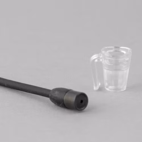 Sennheiser MKE2, single piece, Bra-holder, transparent