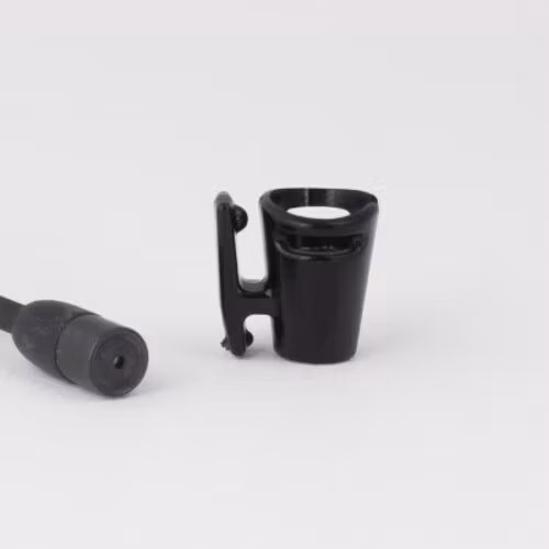 Sennheiser MKE2, single piece, Shirt-holder, black