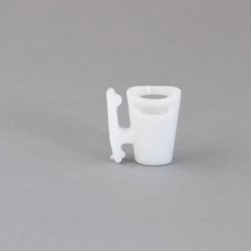 Sennheiser MKE2, single piece, Shirt-holder, white