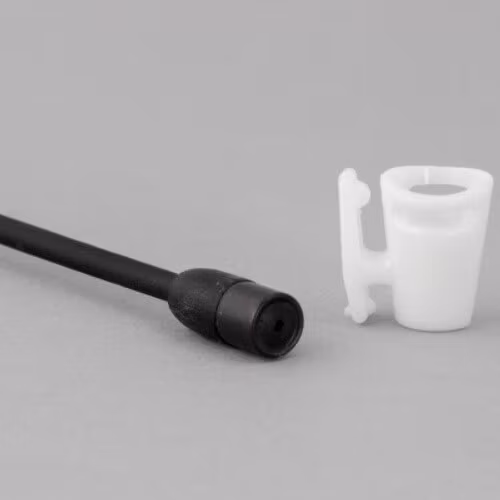 Sennheiser MKE2, single piece, Shirt-holder, white