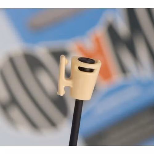 Sennheiser MKE2, single piece, Shirt-holder, beige