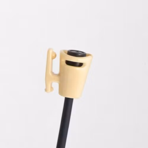 Sennheiser MKE2, single piece, Shirt-holder, beige