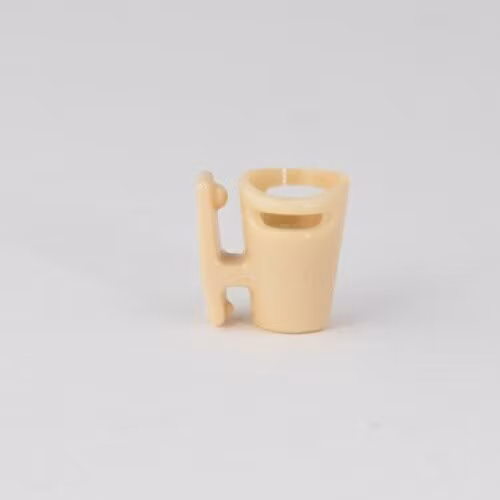Sennheiser MKE2, single piece, Shirt-holder, beige