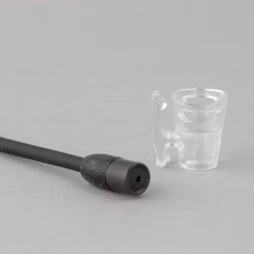Sennheiser MKE2, single piece, Shirt-holder, transparent