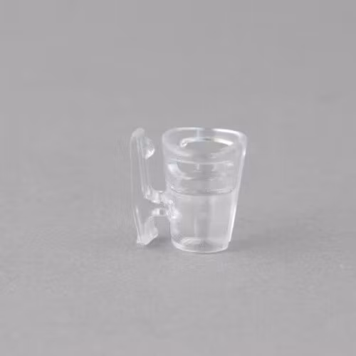 Sennheiser MKE2, single piece, Shirt-holder, transparent