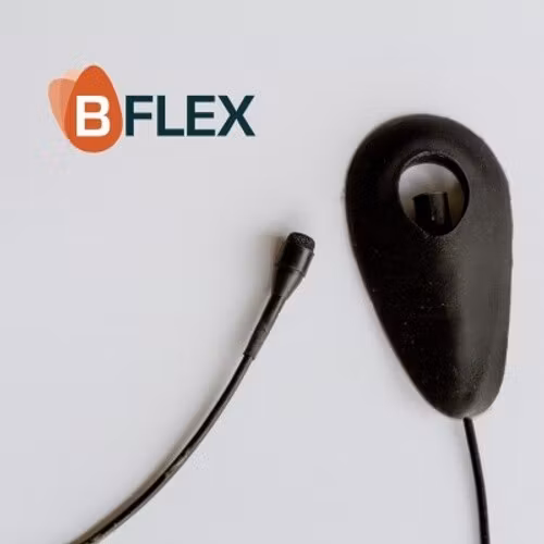 B_Flex for Sanken COS11, Deity W-Lav PRO, Rode Lav mic, Black