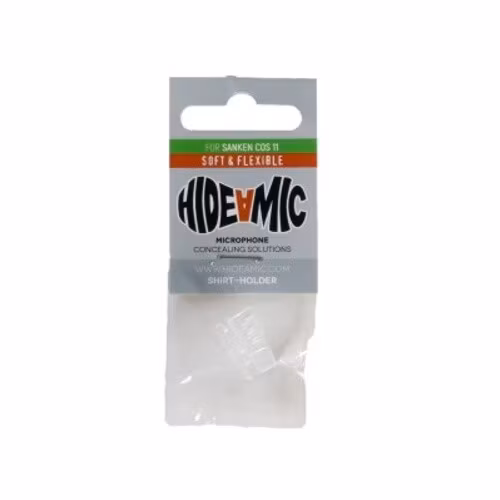 Sanken COS11, single piece, Shirt-holder, soft & flexible (transparent)