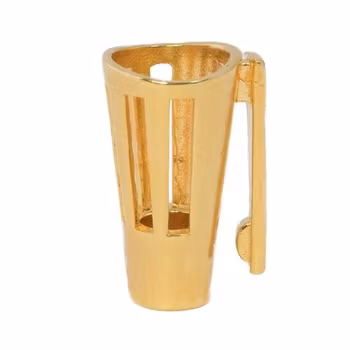 Bra-holder for Sanken COS11, 14 Karat gold plated brass