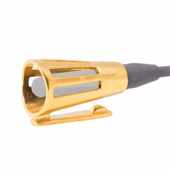 Bra-holder for Sanken COS11, 14 Karat gold plated brass