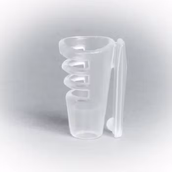 Bra-holder forDPA606X and Sennheiser MKE1, single piece, soft & flexible (transparent)