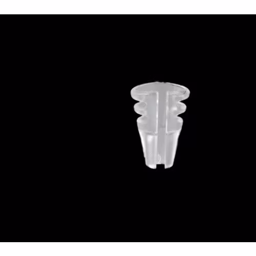 T_Shirt-holder for DPA606X and Sennheiser MKE1, single piece, soft & flexible (transparent)