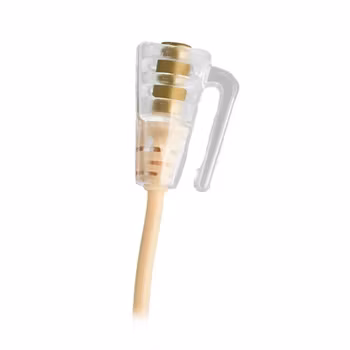 Bra-holder forDPA606X and Sennheiser MKE1, single piece, soft & flexible (transparent)