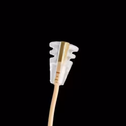 T_Shirt-holder for DPA606X and Sennheiser MKE1, single piece, soft & flexible (transparent)