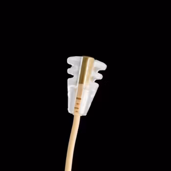 T_Shirt-holder for DPA606X and Sennheiser MKE1, single piece, soft & flexible (transparent)