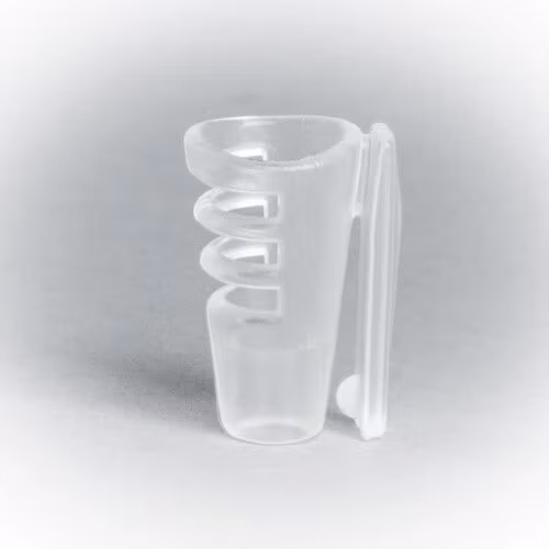 Bra-holder for Sennheiser MKE2, single piece, Bra-holder soft & flexible (transparent)