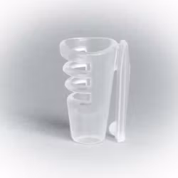 Bra-holder for Sennheiser MKE2, single piece, Bra-holder soft & flexible (transparent)
