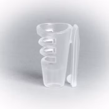Bra-holder for Sennheiser MKE2, single piece, Bra-holder soft & flexible (transparent)