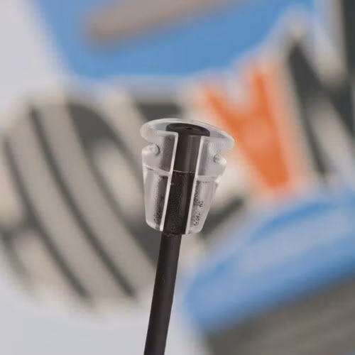 T-Shirt holder for Sennheiser MKE2, single piece, soft & flexible (transparent)