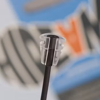 T-Shirt holder for Sennheiser MKE2, single piece, soft & flexible (transparent)