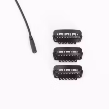 Clipz, universal hair and wig mounts, black, 3 in a set