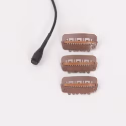 Clipz, universal hair and wig mounts, brown, 3 in a set