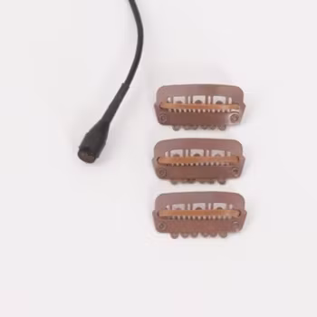 Clipz, universal hair and wig mounts, brown, 3 in a set