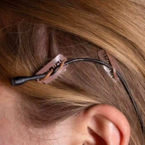 Clipz, universal hair and wig mounts, brown, 3 in a set