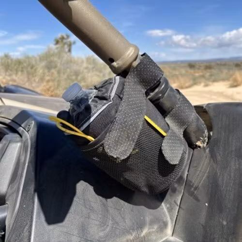 Insulated Drink Holder with Rubberized Straps