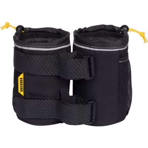 Insulated Dual Drink Holder with Rubberized Straps