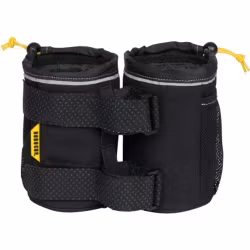 Insulated Dual Drink Holder with Rubberized Straps