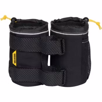 Insulated Dual Drink Holder with Rubberized Straps