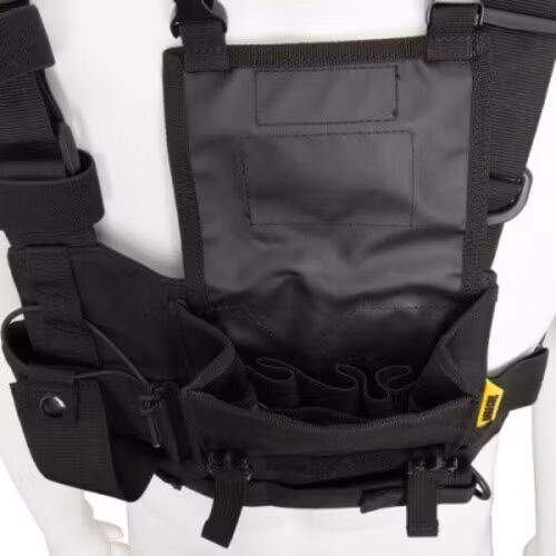 Chest Harness Vest Organizer with Silent Storage Pocket
