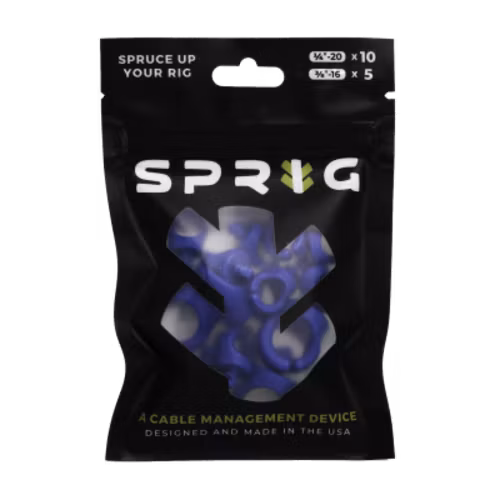 Blue Value pack 10x 1/4?-20 Sprigs + 5x 3/8?-16 Big Sprigs