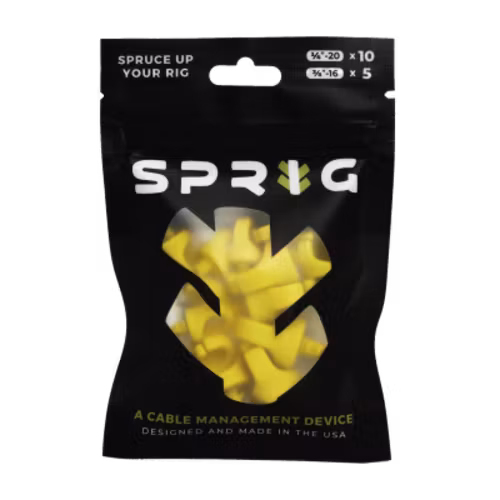 Yellow Value pack 10x 1/4?-20 Sprigs + 5x 3/8?-16 Big Sprigs