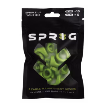 Green Value pack 10x 1/4?-20 Sprigs + 5x 3/8?-16 Big Sprigs