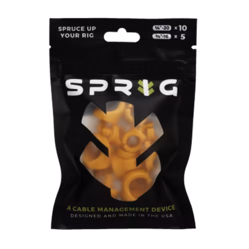 Orange Value pack 10x 1/4?-20 Sprigs + 5x 3/8?-16 Big Sprigs